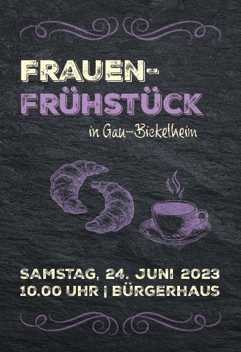 Flyer Frauenfrühstück in Gau-Bickelheim
