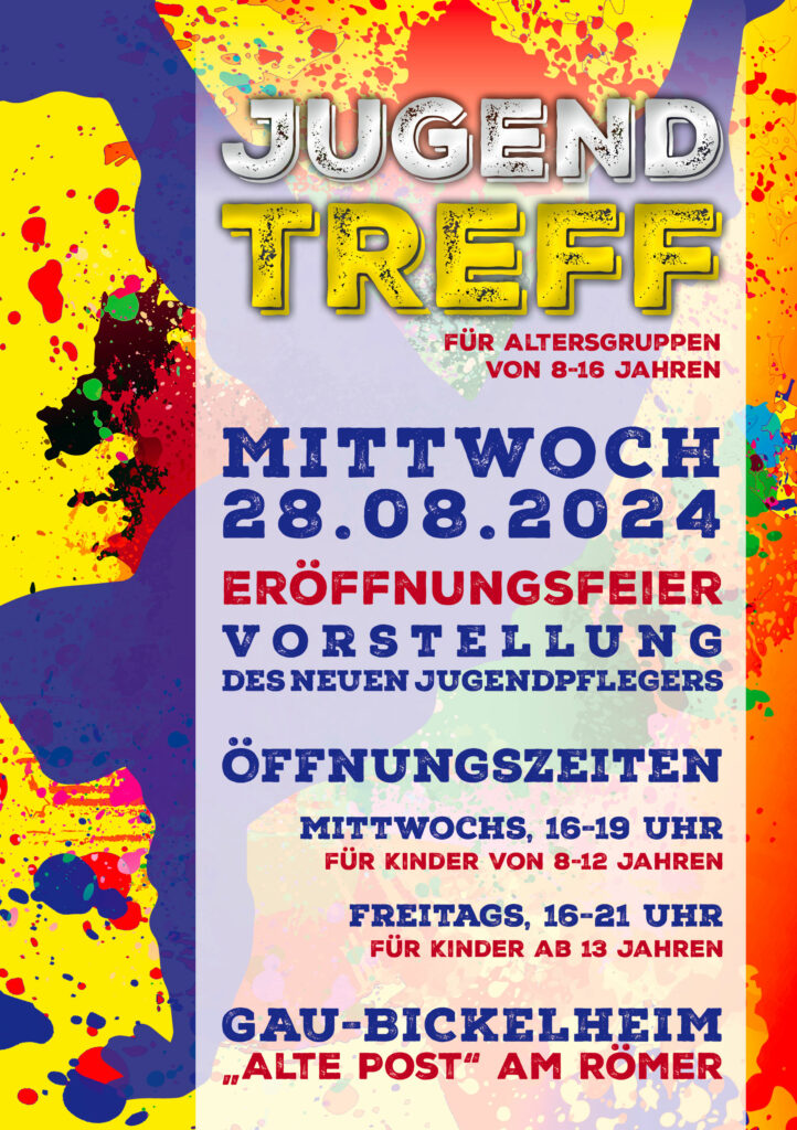 Jugendtreff Gau-Bickelheim Eröffnungsfeier am 28.08.2024